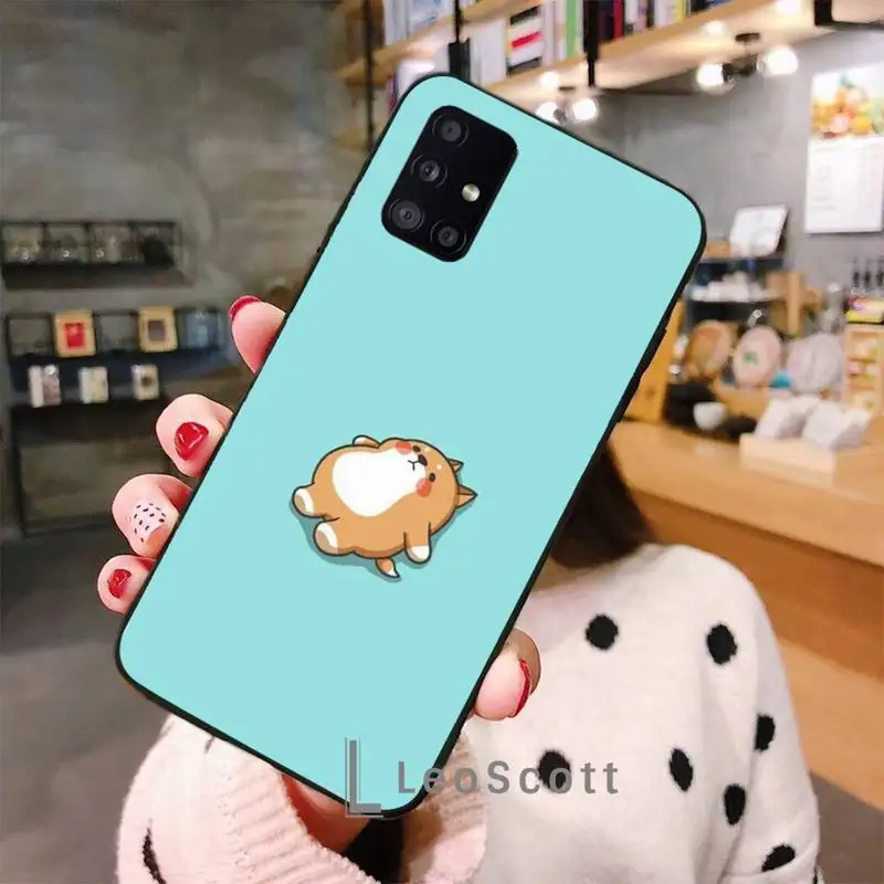 

Funny Cute Dog Phone Case For Samsung A40 A50 A51 A71 A20E A20S S8 S9 S10 S20 Plus note 20 ultra 4G 5G
