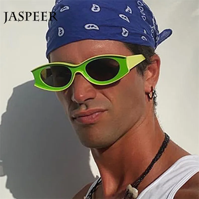 

JASPEER Punk Pilot Sunglasses Men UV400 Driving Sun Glasses Women Full Frame Steampunk Sunglass Eyewear