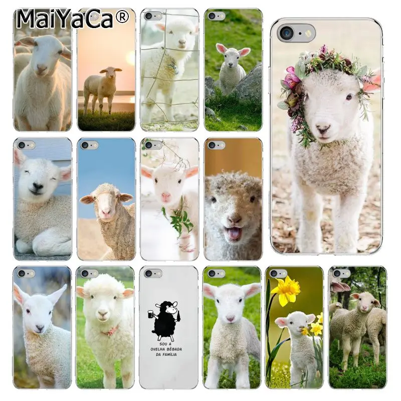 Весна ягненок с Розы Цветочный Сад Свадебные овец Чехол для мобильного телефона