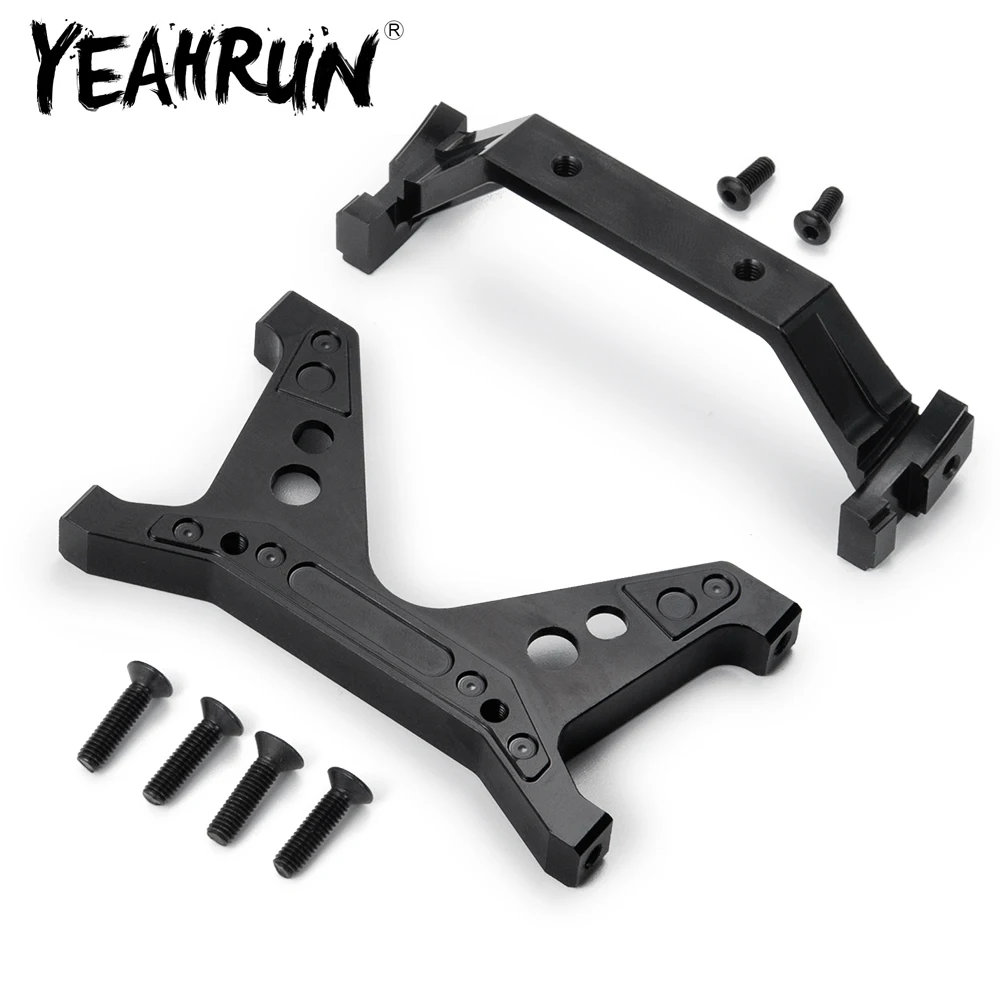 

YEAHRUN Aluminum Front&Rear Lower Shock Mount Brace for Axial SCX10 II 90046 1/10 RC Crawler Car Upgrade Replace Parts