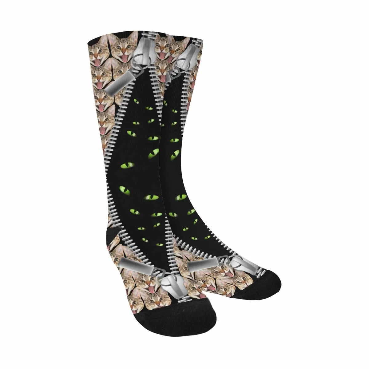 

Custom Face Cat Eyes Sublimated Crew Socks