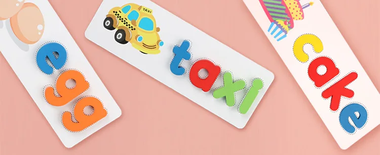 

26 English Letters Spelling Word Game Building Blocks Early Learning Cognitive Spell Educational Kids Toys