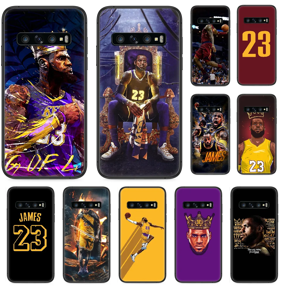 Чехол для телефона Basketball star James 23 Samsung Galaxy S 10 20 3 4 5 6 7 8 9 Plus E Lite Uitra black Etui pretty