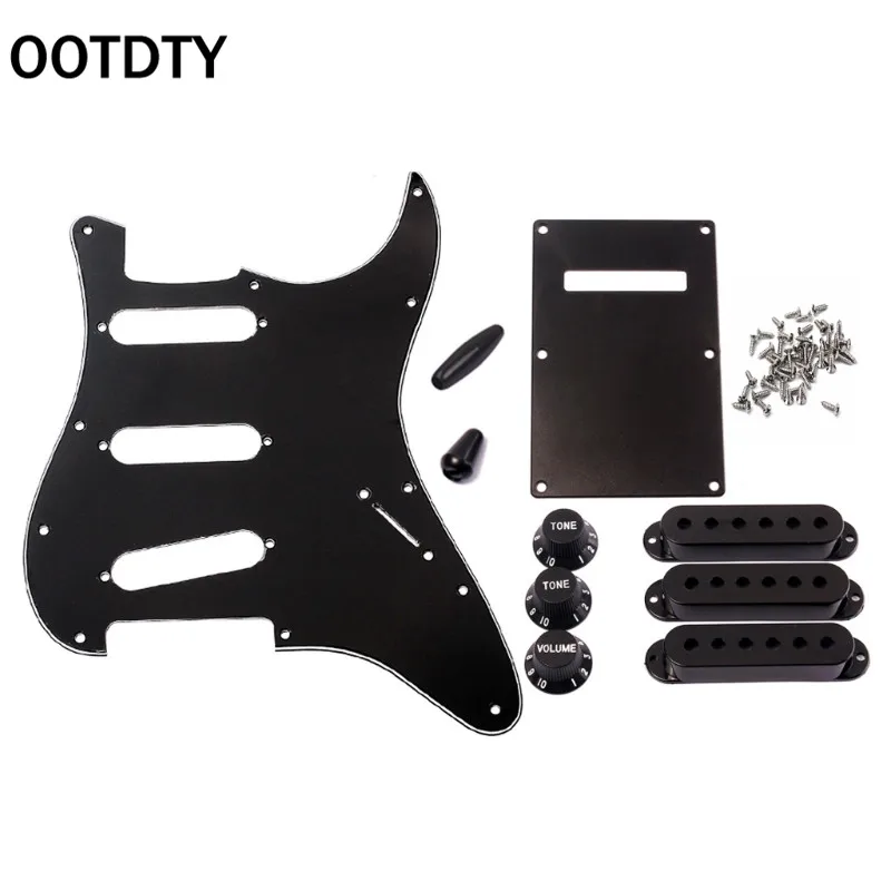 OOTDTY 1 компл. SSS электрогитара Pickguard задняя пластина пикапа крышка ручки