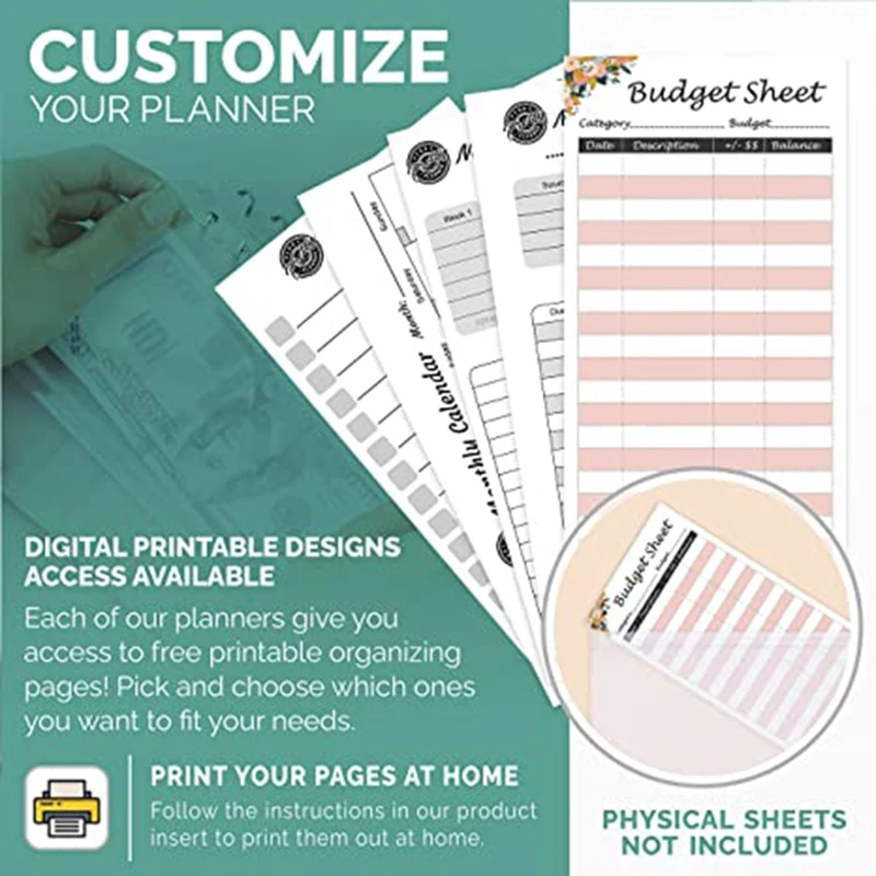 

A6 Binder, Budget Binder and Cash Envelope, Cash Envelope Wallet, Budget Planning, Envelope Binder,with Budget Envelope