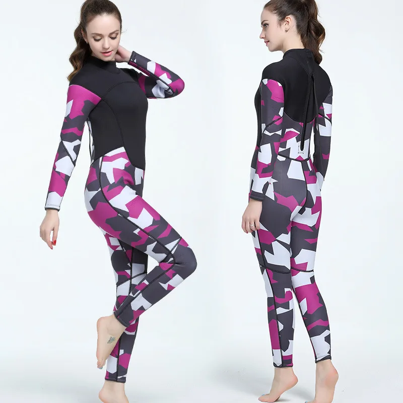 Женский гидрокостюм с принтом 3 мм костюмы для дайвинга одежда рыбалки серфинга