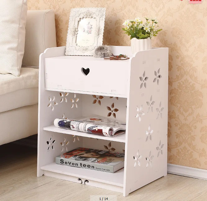 Простая прикроватная тумбочка в европейском стиле простая современная мини