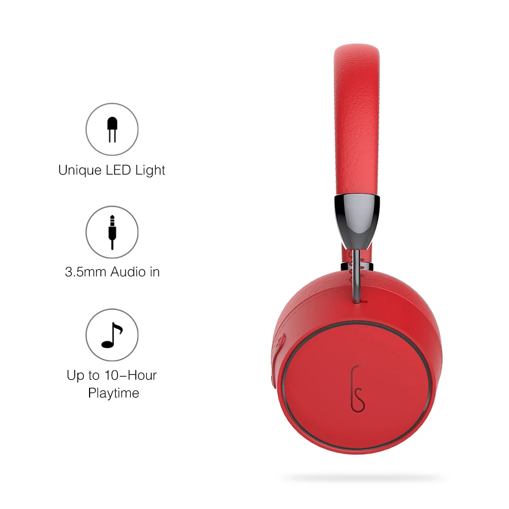 Беспроводные Складные Bluetooth-наушники со светодиодной подсветкой Hi-Fi