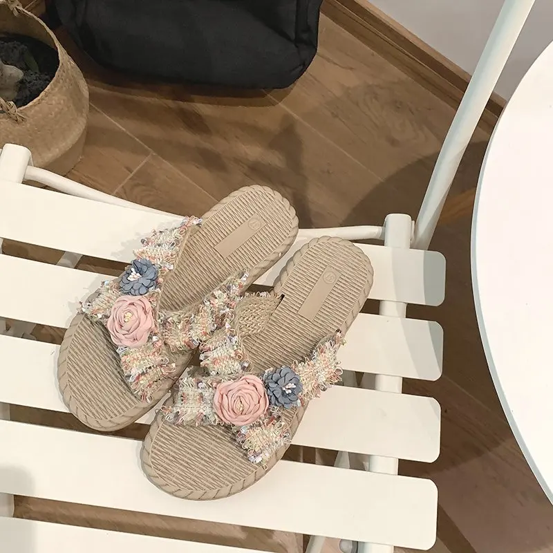 

New Fashion Slippers Women's Flip Flops Sandals Shoes Woman Flat Sandals Women's Shoes Open Toe Sandals Flip Flops Beach Slipper