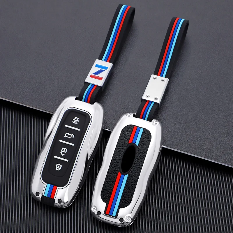 1 силиконовый чехол для автомобильного ключа из цинкового сплава с полной