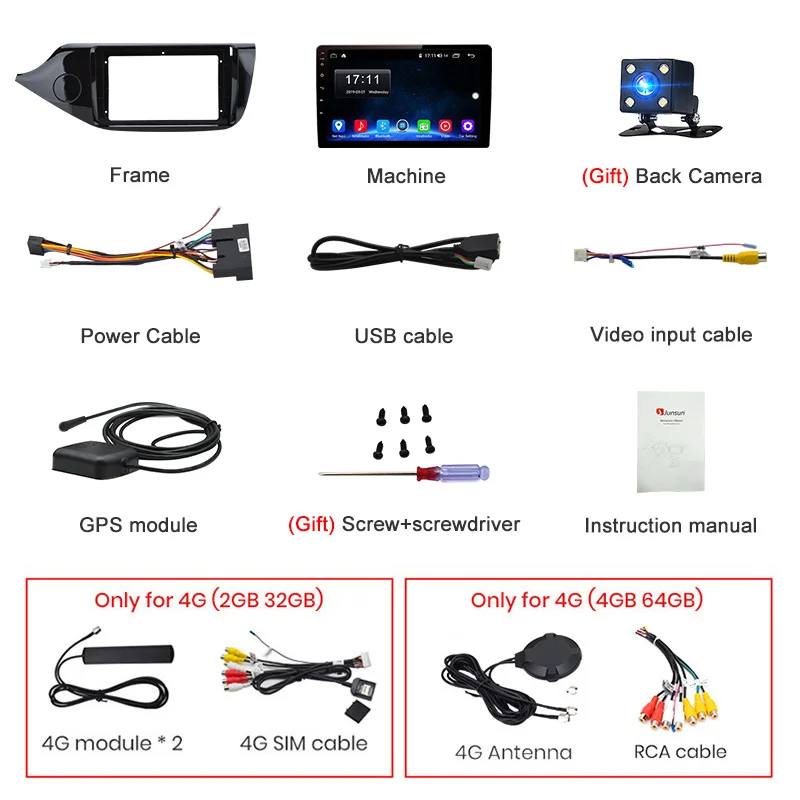 Junsun V1 2G+ 32G Android 9,0 DSP автомобильный Радио Мультимедиа Видео плеер навигация gps для KIA Cee 'd CEED JD 2012- 2 din без dvd