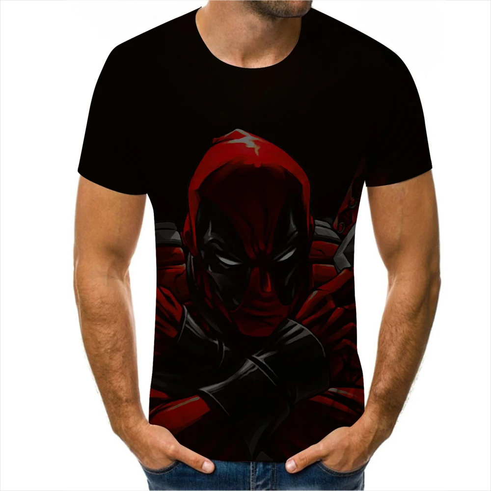 

Summer 3D Printing Movie Characters Graphic T-shirts For Men Fashion Personality Trend Print T-shirt hip hop Cool Style T-shirt