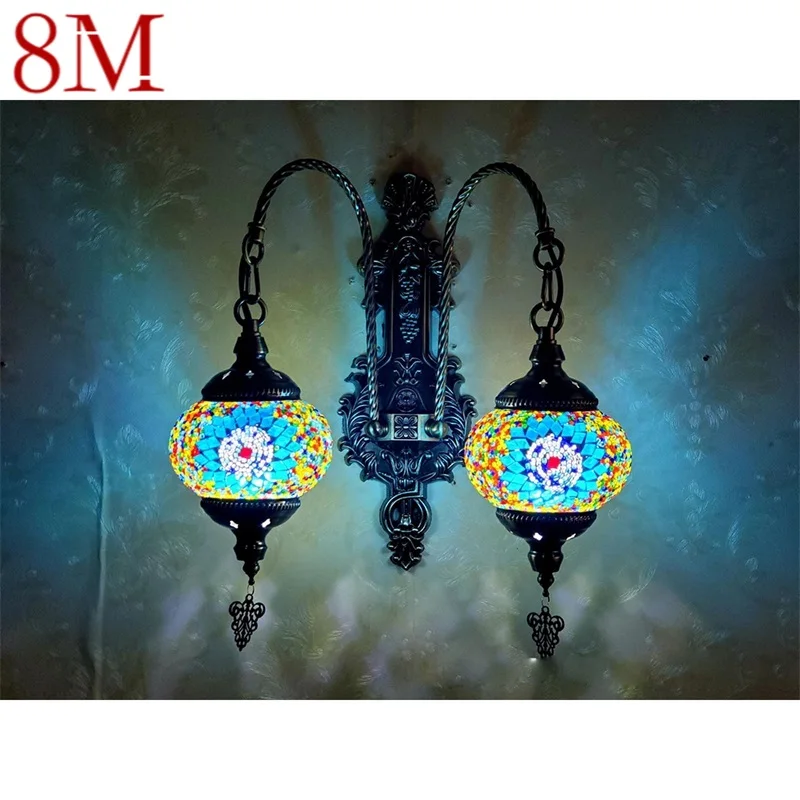 

8M European Style Retro Wall Lamps Creative Decorative For Home Living Room Hotel Corridor Bedroom