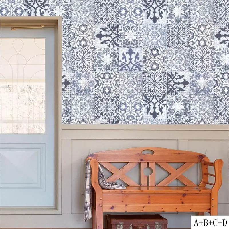 Настенные стикеры в стиле ретро для ванной комнаты кухни плитки арабском