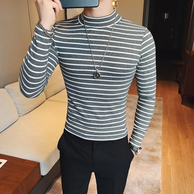 2019 футболка с длинным рукавом мужская осенне зимняя новая британская трендовая