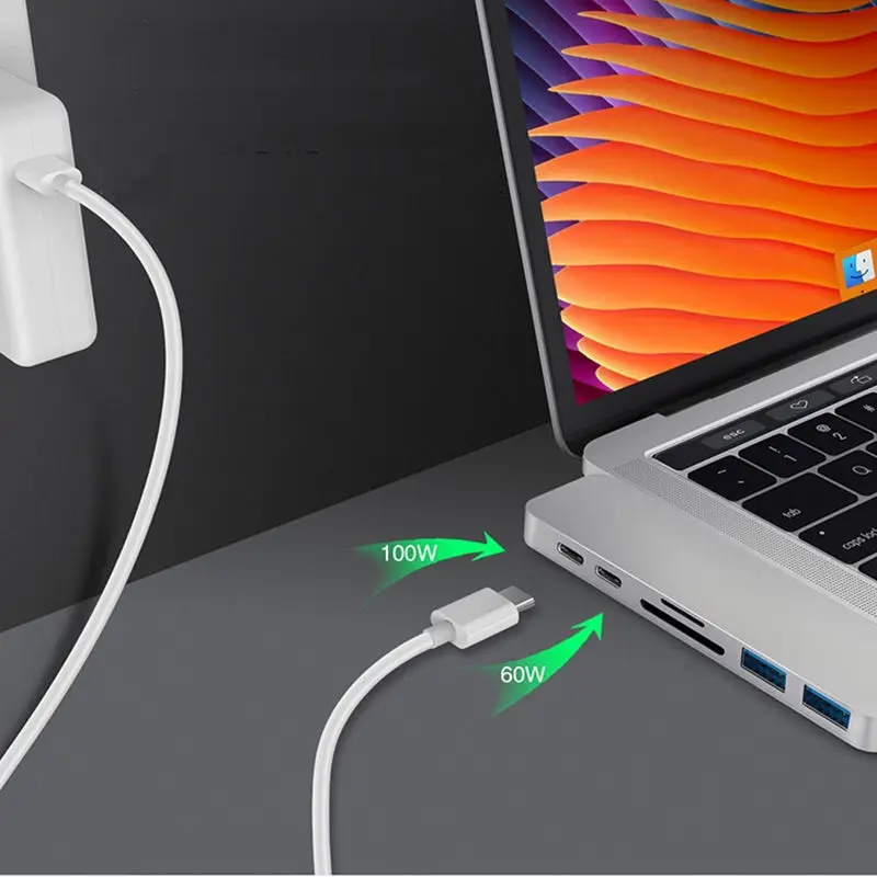 Хаб для смартфонов Type-C USB 3 0 многоинтерфейсный PD высокоскоростной зарядный