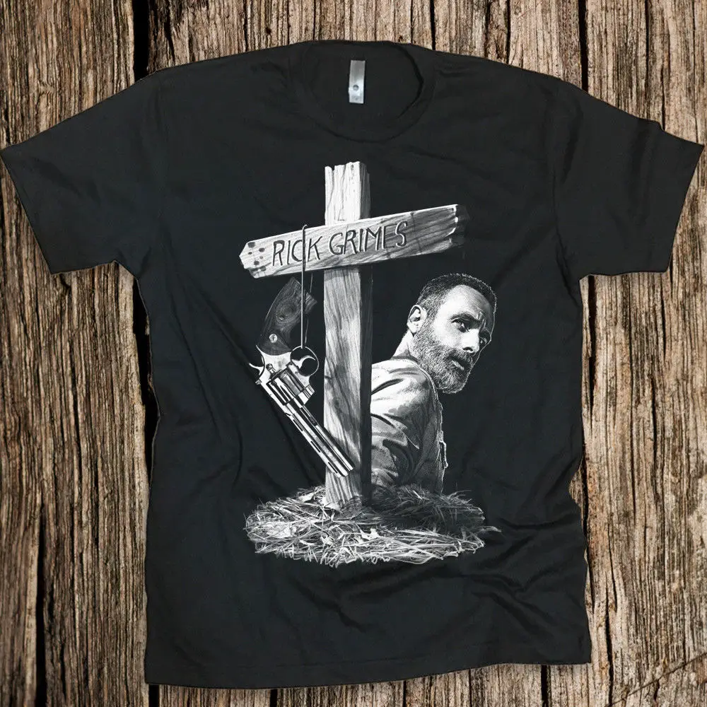 Футболка унисекс с принтом Рипа Рика гримса крутая Повседневная рубашка ходячих