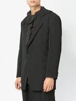 mens new spring mens new fashion personality customization large size irregular splicing design large size suit