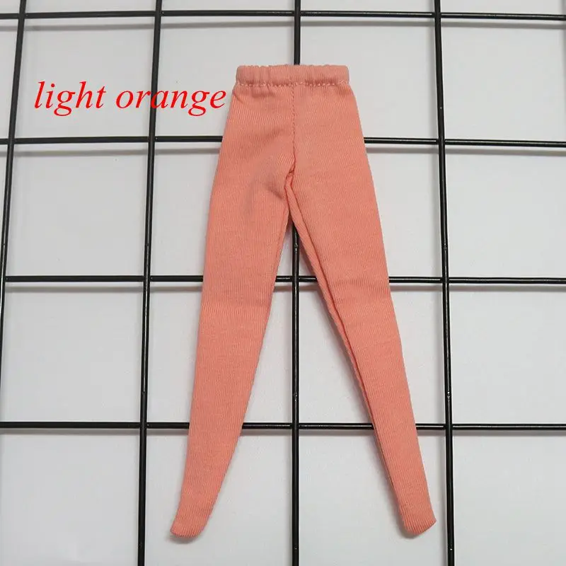 light orange Doll’s Blyth Clothes Socking Candy Color Pantyhose Basic Pure Cotton Pant for Azone,Pullip,Baribes,Blyth 1/6 Doll Accessories - Цвет: light orange