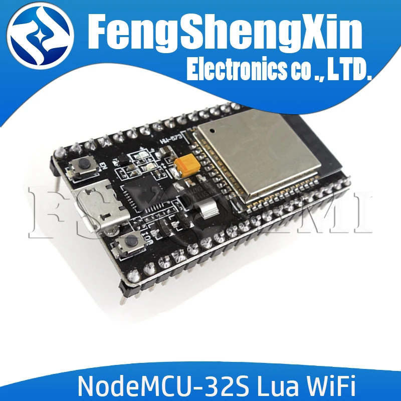 

NodeMCU-32S Lua WiFi IOT Development Board ESP32S ESP32-WROOM-32 Dual-Core Wireless WIFI BLE Module Ai-thinker