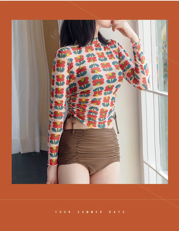 Пикантное женское бикини Rashguard женский купальный костюм летняя женская одежда с