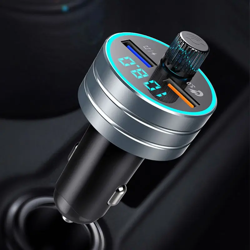 Беспроводной автомобильный Bluetooth fm передатчик MP3 радио адаптер двойное USB быстрое