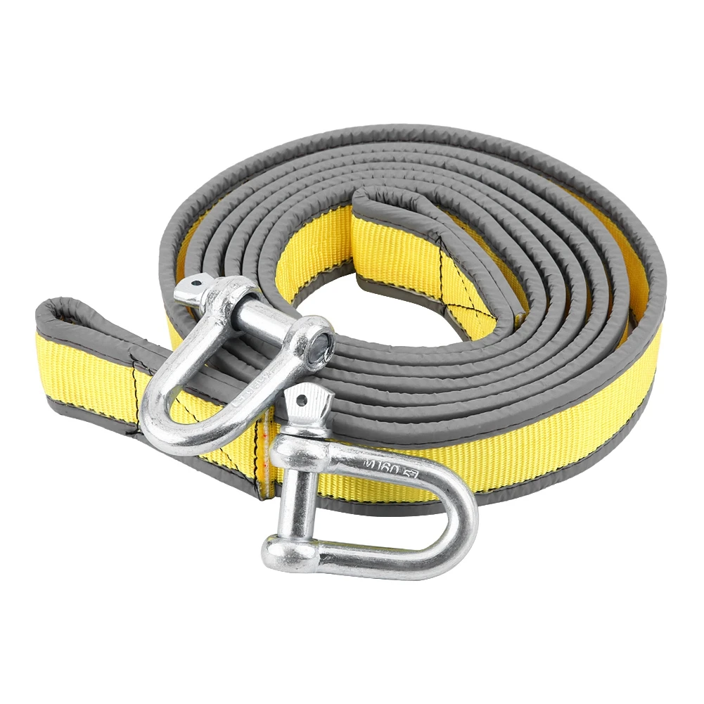 Буксировочный трос для автомобильного прицепа буксировочный 8 тонн 4 метра с U
