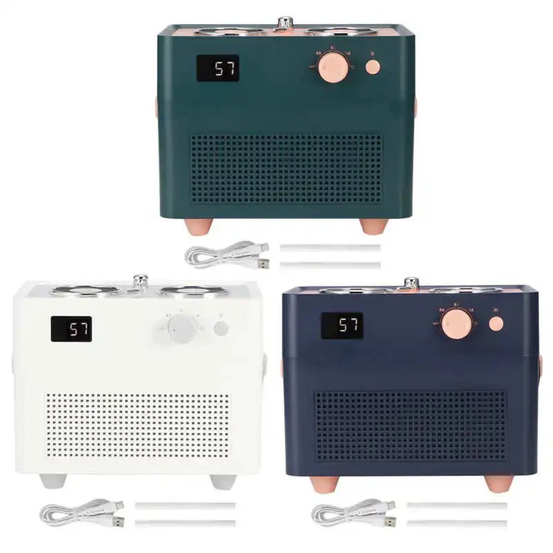 1.3L Ретро увлажнитель воздуха двойной спрей мини диффузор цифровой Дисплей