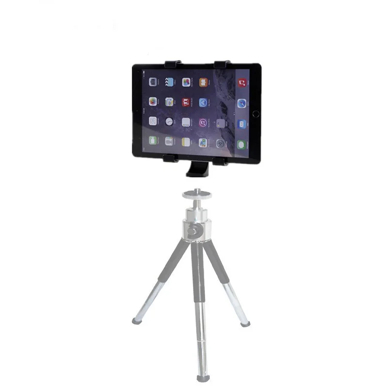 Новый универсальный планшет Штатив Адаптер + Сотовый зажим держателя телефона