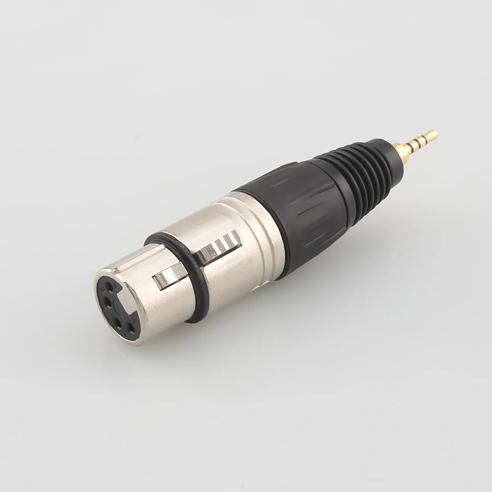 HIFI 2.5/3.5/4.4/6.35mm Male to 4Pin Balanced XLR Female Reference Adapter Connector Gold Plated Pure Adapter Use for Home Audio