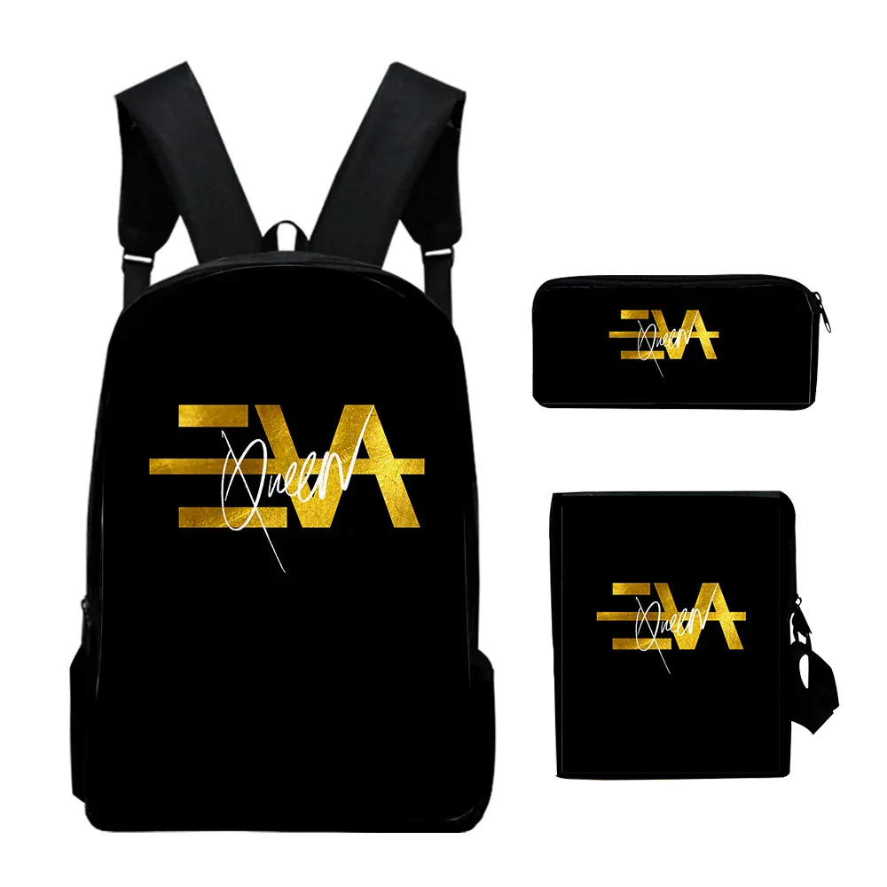 

2021 Eva Queen Backpack 3 Pieces Sets Cosplay Traval Bag Casual Backpack Unique Student Bag Singer Daypack Fashion School Bag