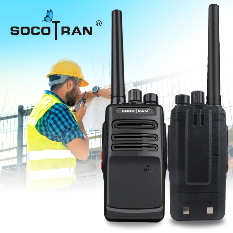 SOCOTRAN SC-308 2PCS Walkie talkie двухсторонняя рация UHF 400-470MHz 16CH walkie-talkie radio Transceiver Long Range |