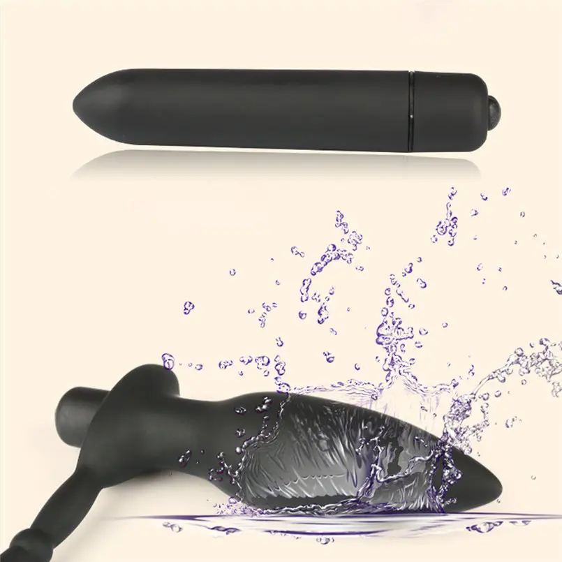 Двойные вибраторы-пенисы втулка вибрационный Анальный штекер G-spot интимные