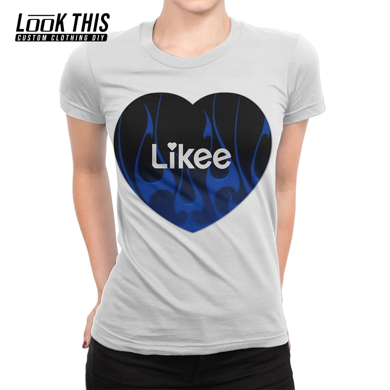 

Summer 2021 LIKEE APP 3D Print Women's T-shirts Girl Short Sleeve Oversized T Shirt O Neck Tee Tops Casual Women Hip Hop T-Shirt