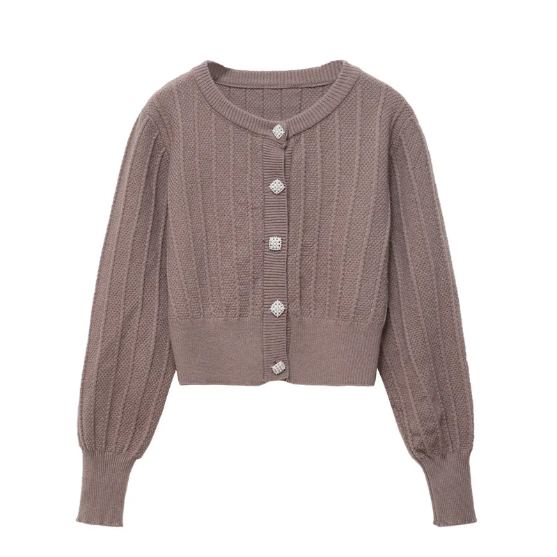 

Сладкий Стиль вязаный женский мягкий свитер Япония Стиль однотонный Кардиган с длинным рукавом и О-образным вырезом женские пиджаки элеган...