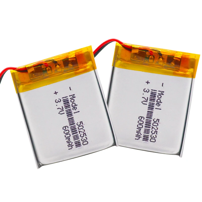 Литий полимерный аккумулятор 3 7 в 4 шт. литий ионный перезаряжаемый 502530 052530 600 мАч