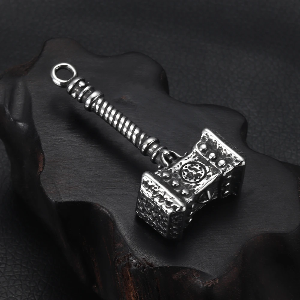 Кулон в виде молота Тора из нержавеющей стали винтажные подвески для ожерелья