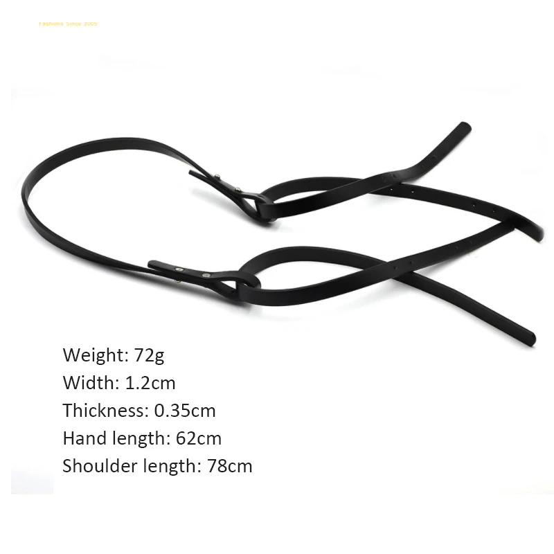 1pc High Quality PU Leather Handbag Shoulder Handle Strap Brown Black Long Shoulder Strap for DIY Handmade Woven Bag Accessories