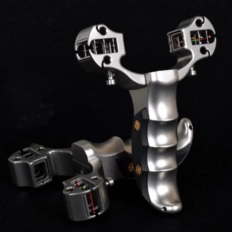 

New type of powerful catapult outdoor hunting power slingshot high precision flat rubber band titanium alloy slingshot