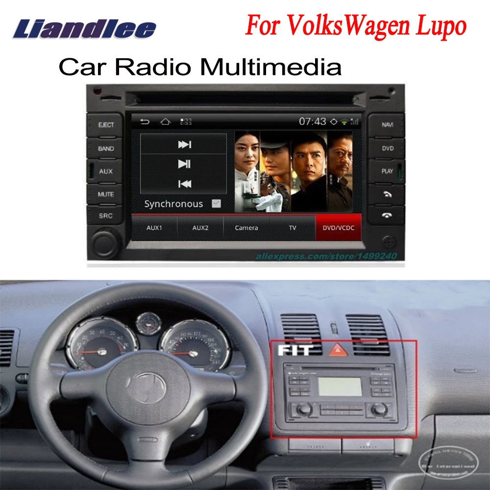 Liandlee для VolksWagen VW Lupo 2005 ~ 2009 2 Din Автомобильный Android GPS Навигатор Радио ТВ DVD CD плеер