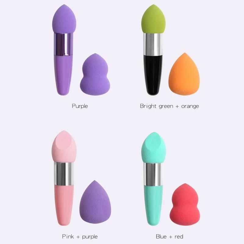 2 шт./компл. Бьюти блендеры для макияжа и губки Губка буфет палочка стержни макияж