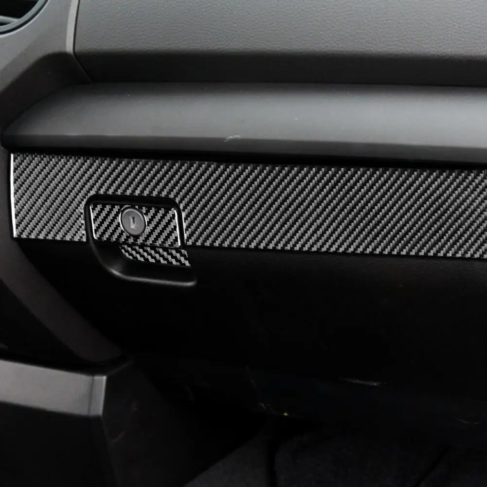 

Exquisite Compact Classy Carbon Fiber Co-pilot Glove Box Panel Cover Trim Panel Decor Sticker Panel Decal 3Pcs/Set