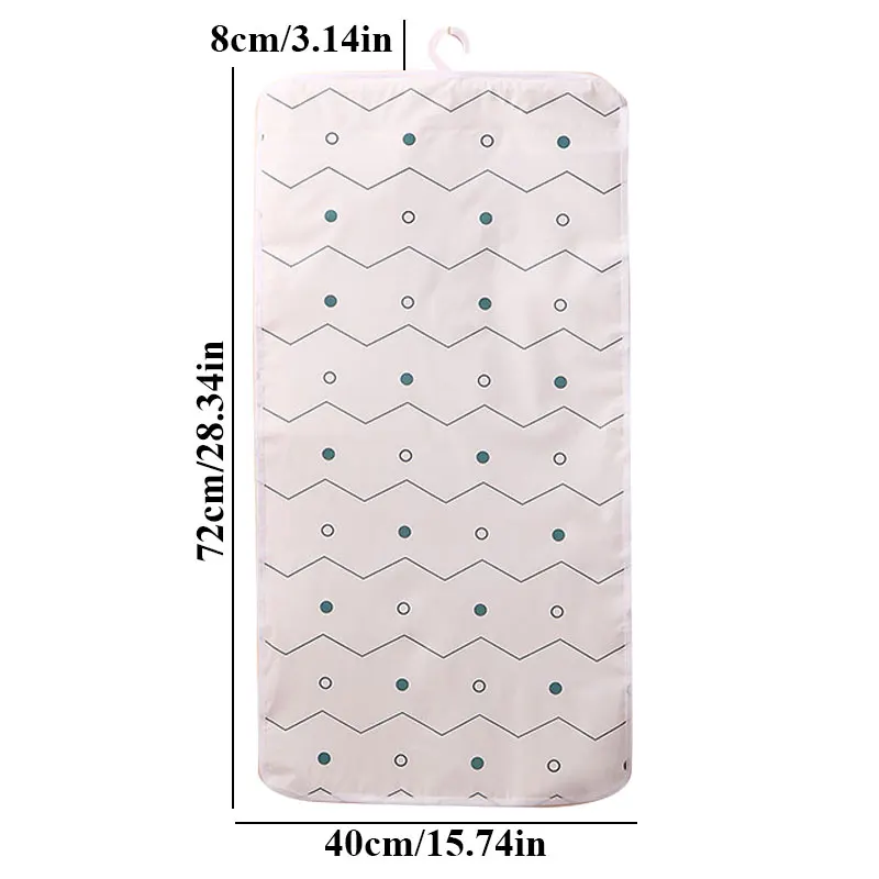 

Double-sided Hanging Bag Folding Clothing Storage Bag Clear Socks Bra Underwear Rack Hanger Storage Bags Organizer for Wardrobe