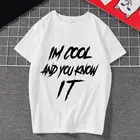Женская футболка с надписью I'm cool