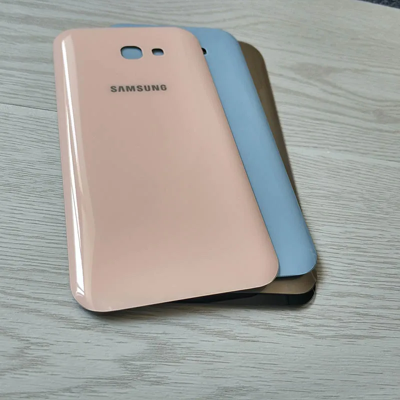 Задняя крышка батарейного отсека Samsung Galaxy A7 2017 3D стеклянный задний корпус сменная