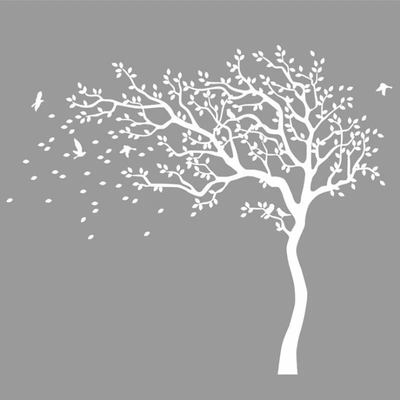 

Large Tree Branches Wall Sticker Birds Nursery Decor Vinyl Wall Art Decals Removable PVC Stickers for Baby Room Home Decoration