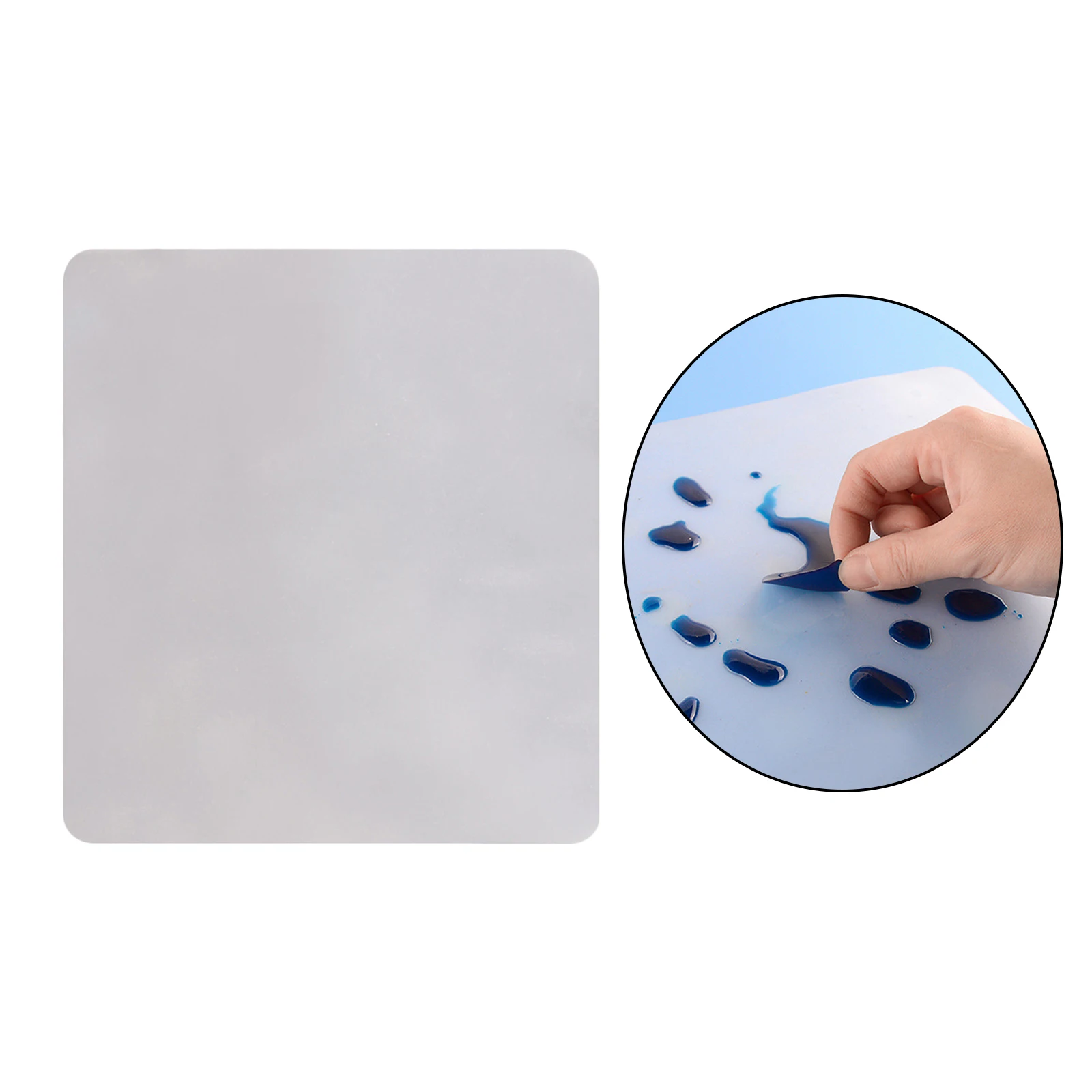 

Desktop DIY Resin Pad Silicone White DIY Molds Cups Mats for Handmade Jewelry Making