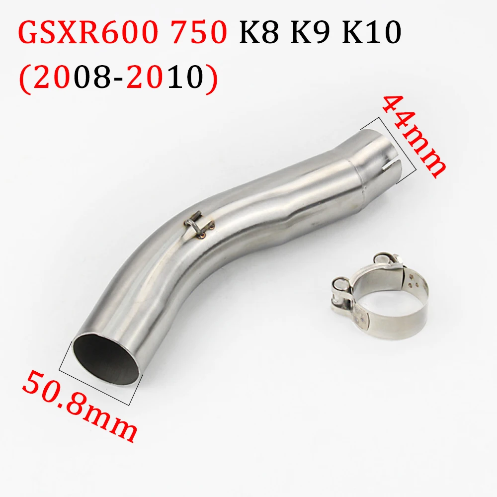Для SUZUKI GSXR600 GSXR750 GSXR1000 мотоцикл Выхлопная труба средней длины GSXR 600 750 2006-2011 K5 k6 k8 K9