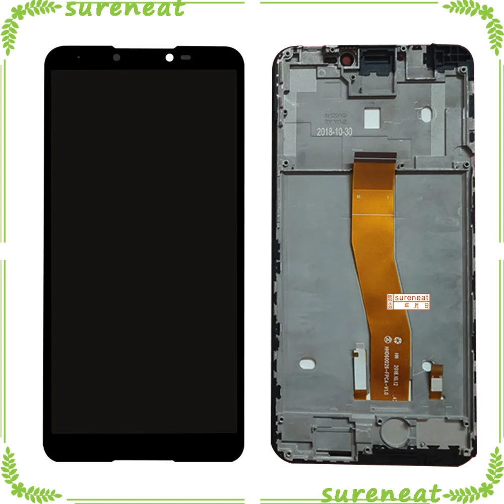 

LCD Display For Wiko Jerry 4 Jerry4 LCD Display And Touch Screen Assembly Sensor Digitizer Panel + Frame 5.99" Phone Replacement