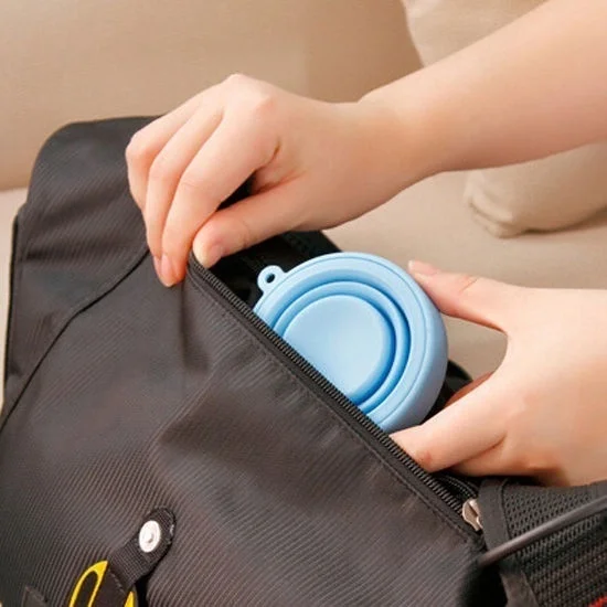 150 шт./лот Портативный Силиконовый Телескопический питьевой складной стакан для